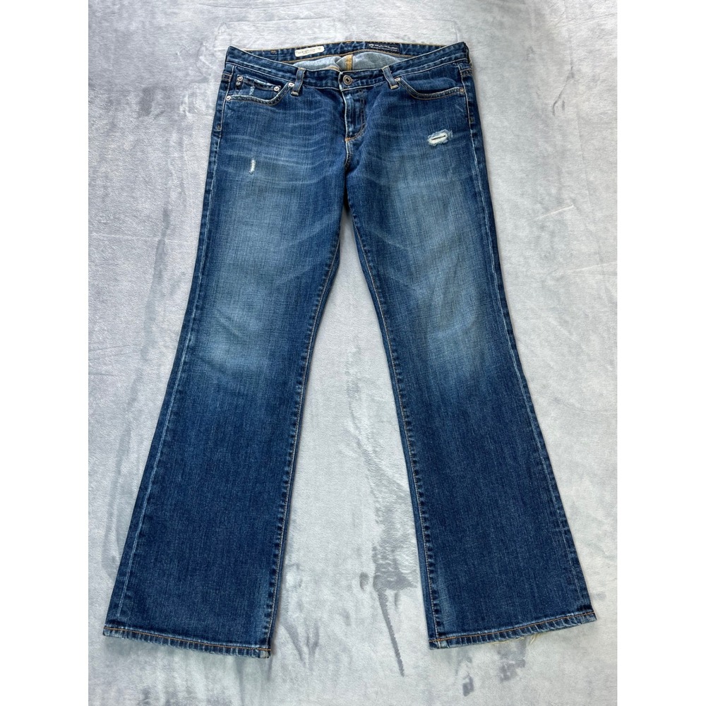 AG Adriano Goldschmied The Angelina Petite Bootcut Jeans Blue 31R Made in USA